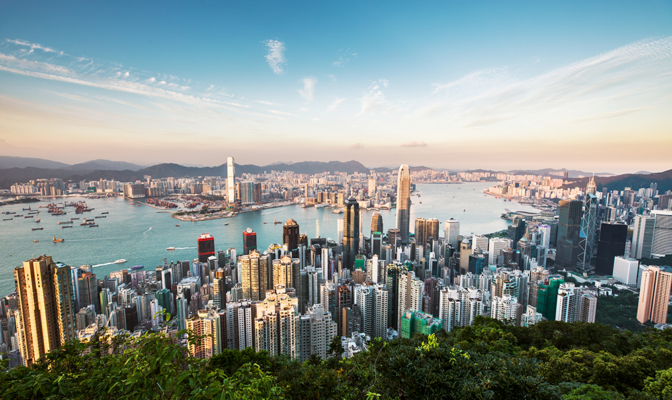 Aerial View Of Hong Kong